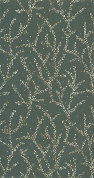 Ranken und Blätter Tapete grün Caselio - La Foret Texdecor FRT102947719