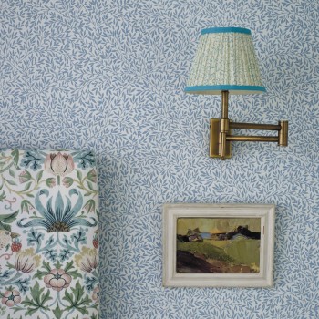 Tapete feines Blattmuster beige MSIM217067
