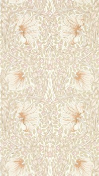Tapete geschwungene Blätter creme MSIM217064