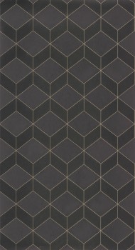 Symmetrische Formen Tapete schwarz Casadeco - 1930 Texdecor MNCT85689533