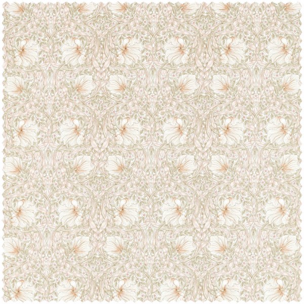Dekostoff umrandete Tulpen beige MSIM226900