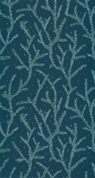 Blätterranken Petrol Tapete Caselio - La Foret Texdecor FRT102946679