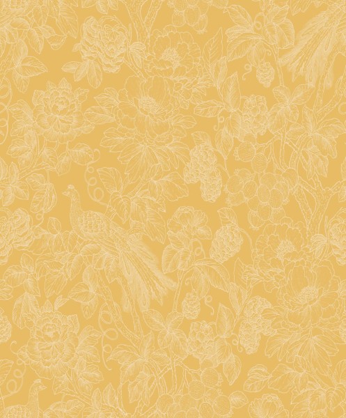 Tapete Blumen gelb Delicacy 85362264