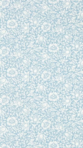 Tapete Hibiscusblüten blau MSIM217071