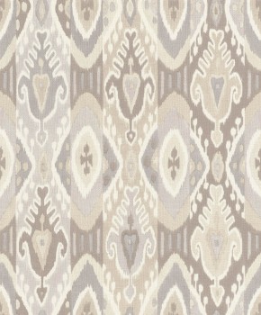 Vliestapete umrandete Formen beige und grau 560558