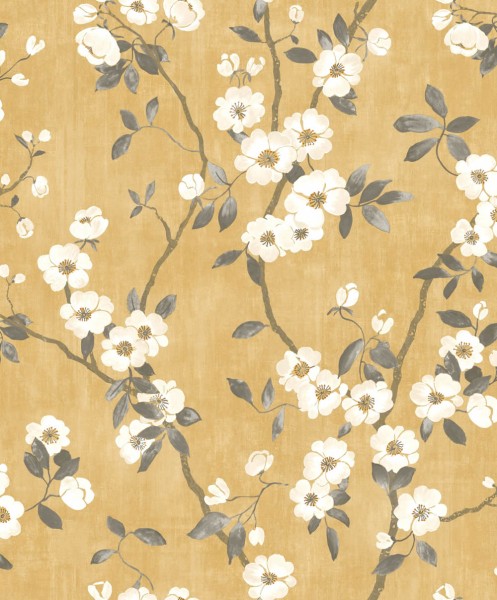Wallpaper spring blossoms yellow Delicacy 85392403