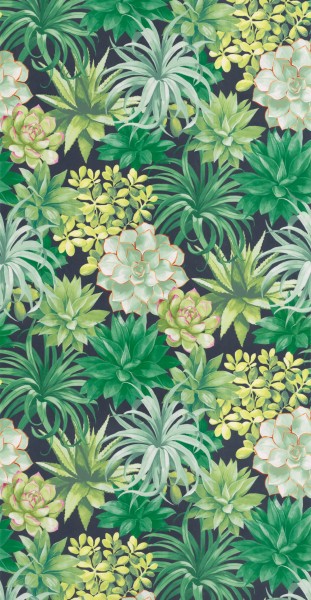 Zweige Blümchen Schwarz Vliestapete Casadeco - Botanica BOTA85917396
