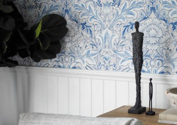 Tapete Ornamentenmuster weiß MSIM217075