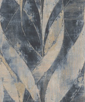 braided pattern blue non-woven wallpaper Concrete Rasch 520064