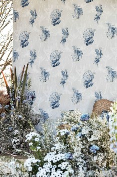 sea plants beige non-woven wallpaper Sanderson Harlequin - Color 1 HTEW112766