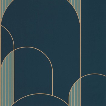 Schimmernde Details Vliestapete dunkelblau Caselio - Labyrinth Texdecor LBY102116027