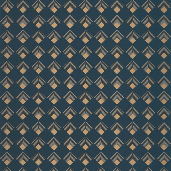 Dreidimensionale Optik Vliestapete dunkelblau Caselio - Labyrinth Texdecor LBY102136026