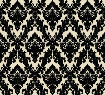 Velourtapete AS Creation Castello 33582-6 schwarz-creme kleine Ornamente