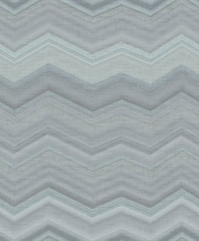 Zick-Zack Design Tapete pastell blau Malibu Rasch Textil 201311