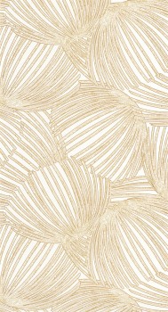 Large Dome Wallpaper White Cream and Gold Mediterranee Casadeco MEDI87421057