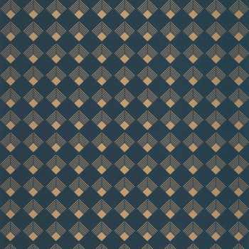 Dreidimensionale Optik Vliestapete dunkelblau Caselio - Labyrinth Texdecor LBY102136026