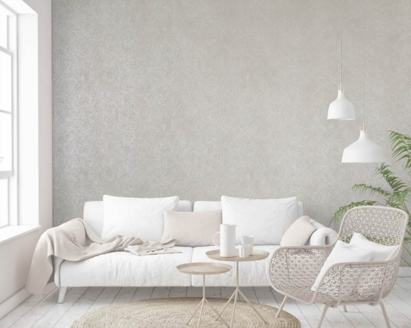 Fadenoptik Grau Tapete Slow Living Hohenberger 64644-HTM
