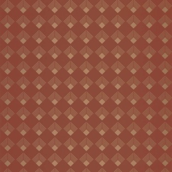 Quadratisches Muster Vliestapete erdtöne und goldwohnzimmer Caselio - Labyrinth Texdecor LBY102134045