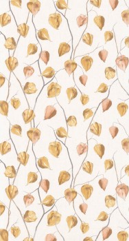 gooseberries non-woven wallpaper white Casadeco - Ginkgo Texdecor GINK86212323