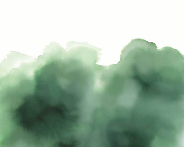 Watercolor pattern mural green Waterfront Eijffinger 300914