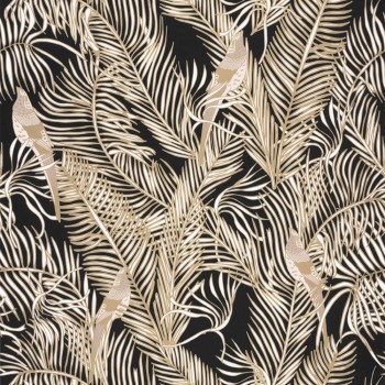 Muster Tapete golden Caselio - Dream Garden DGN102251090