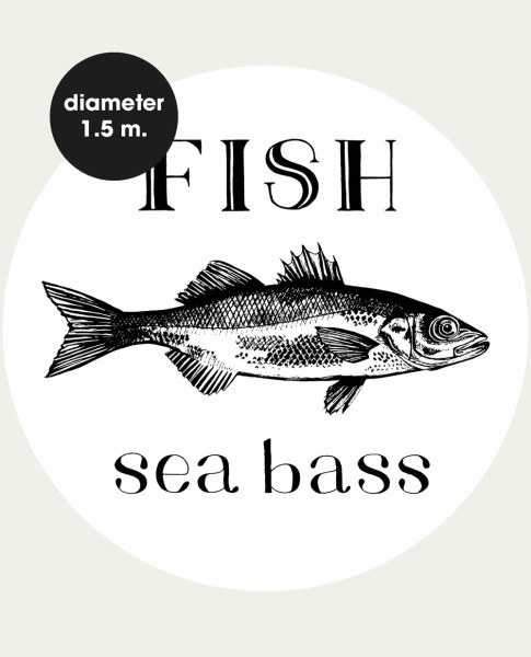 Fisch Muster Wandbild schwarz-weiß Wallpower Favourites Eijffinger 309140