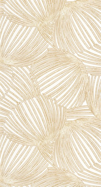 Large Dome Wallpaper White Cream and Gold Mediterranee Casadeco MEDI87421057