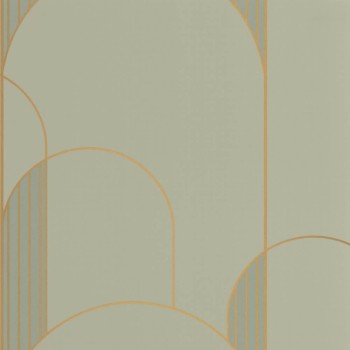 Salbeigrüne Tapete zarte Linien Caselio - Labyrinth Texdecor LBY102117020