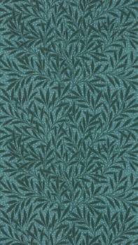 Tapete gebogene Laubzweige blau MEWW217183