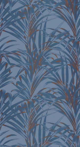 Blattranken Blau Tapete Casadeco - 1930 Texdecor MNCT28926404