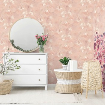 With gloss pigments rose non-woven wallpaper Julie Feels Home Hohenberger 26912-HTM