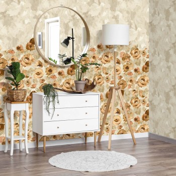 Blumenmuster beige Wandbild Twin Wall Julie Feels Home Hohenberger 26957-HTM