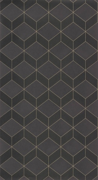 Symmetrische Formen Tapete schwarz Casadeco - 1930 Texdecor MNCT85689533