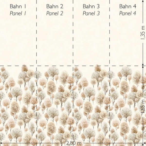 Twin wall mural forest Julie Feels Home Hohenberger 26970-HTM