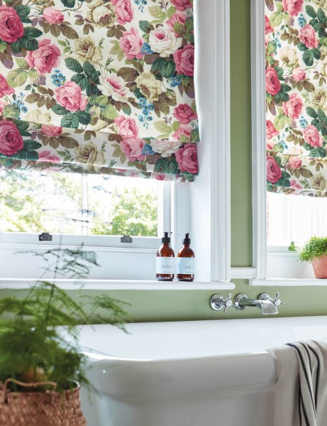 große Rosensträuße weiß Dekostoff Sanderson - One Sixty DKH1C2204