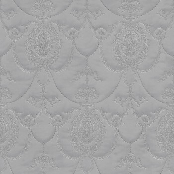 Ornamentmuster Grau Vinyltapete Trianon 13 Rasch 532128